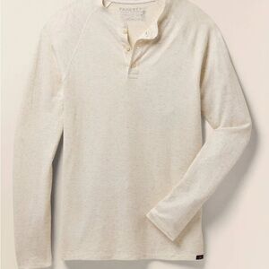 Faherty Long-Sleeve Cloud Cotton Henley Shirt